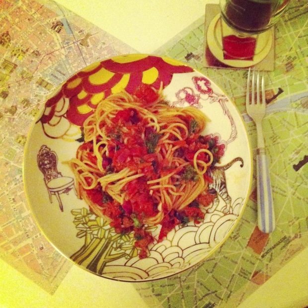 Spaghetti, tomato, quorn and more